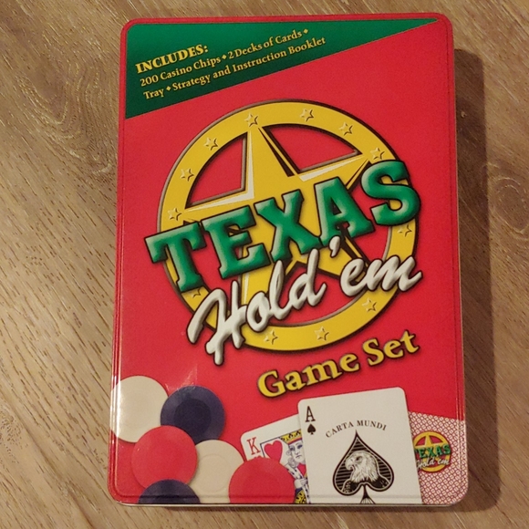 Texas Hold Em Game Set w/Poker Chips & Cards - Picture 1 of 5